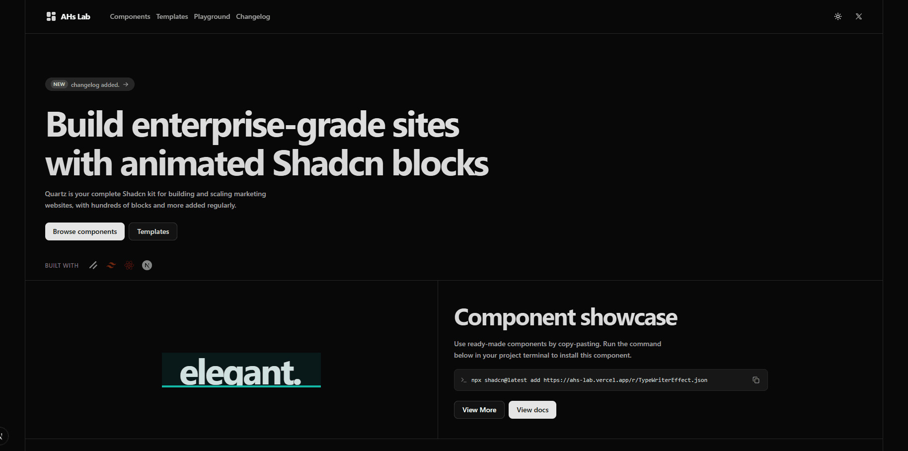 Homepage redesigned with a modern layout